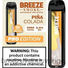 Breeze Vape Ingredients - Breeze Pro 2000 bloss H68L018 pina colada