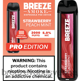 Breeze Vape Nicotine Content - Breeze Pro 2000 bloss H68L012 jordgubbspersika mynta