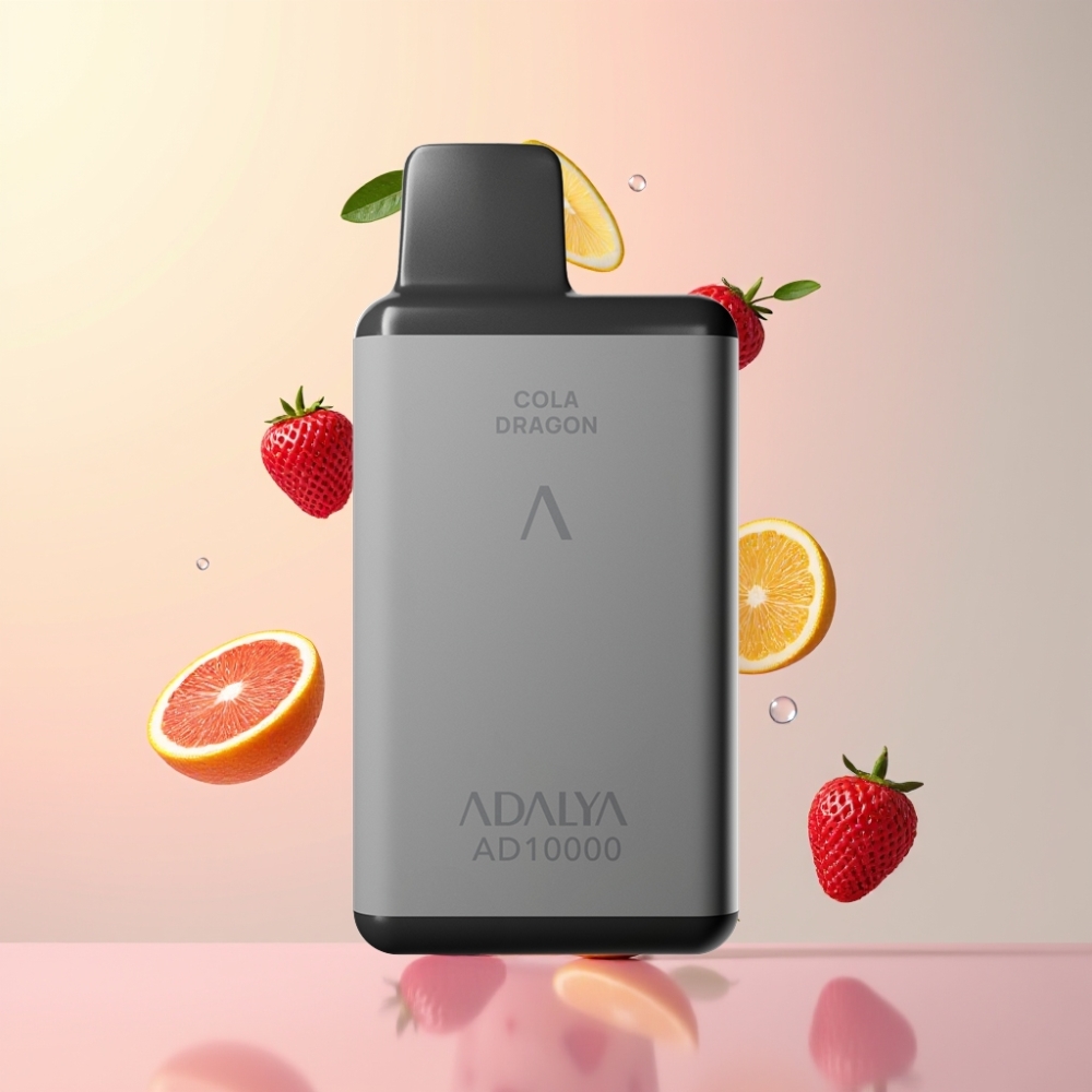 Partihandel Sverige Adalya AD 10000 Puffs Cola Drake USB-C 14ml 2% Grå Rymd