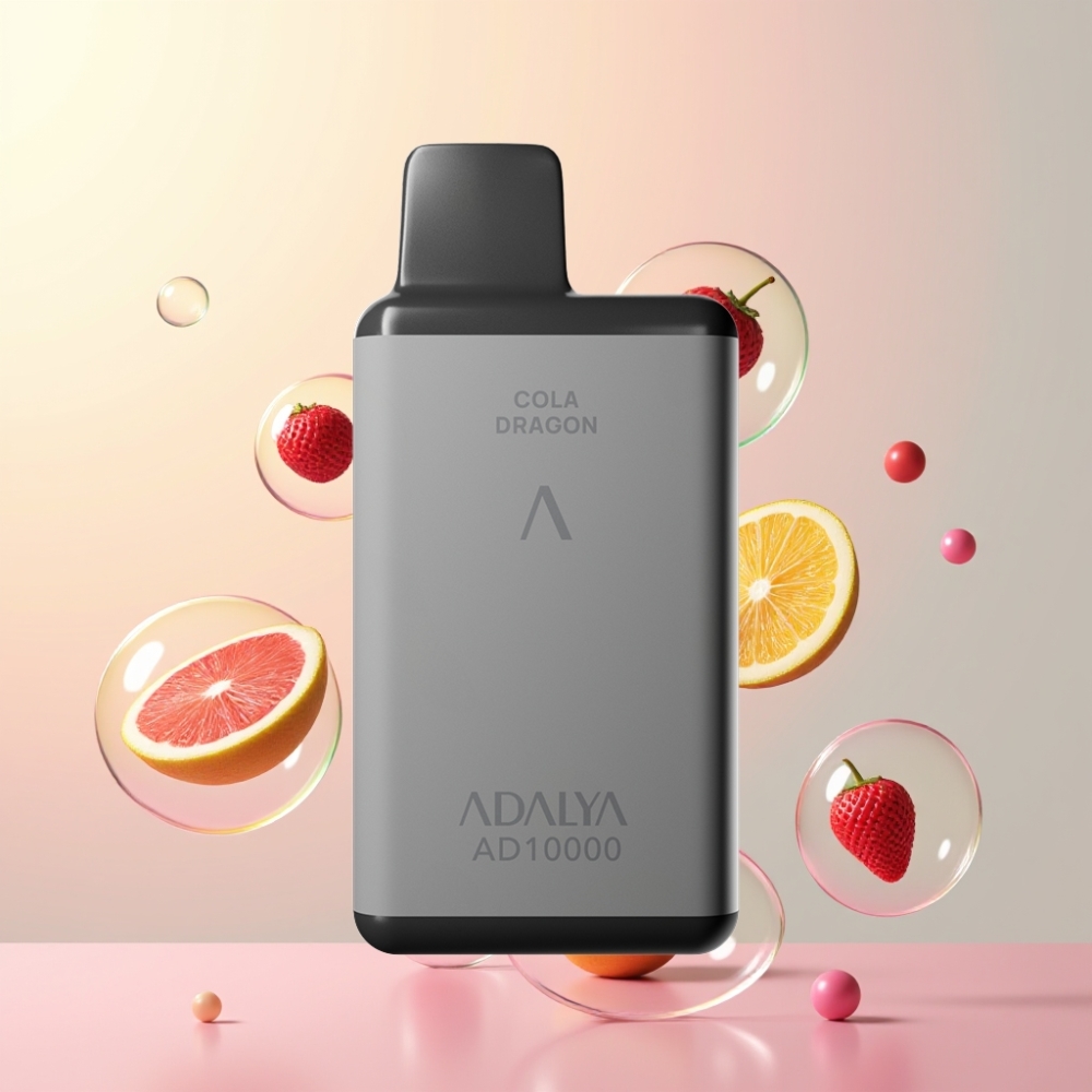 Partihandel Sverige Adalya AD 10000 Puffs Hawaii Rymdgrå PC Blå 14ml 2% 650mAh USB-C