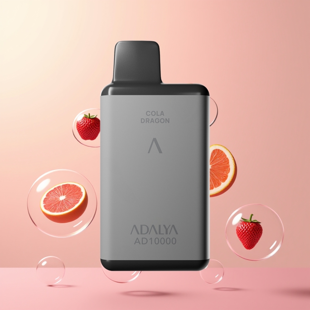 Partihandel Sverige Adalya AD 10000 Puffs Mi Amor Rymdgrå Sandblastad 14ml USB-C 650mAh