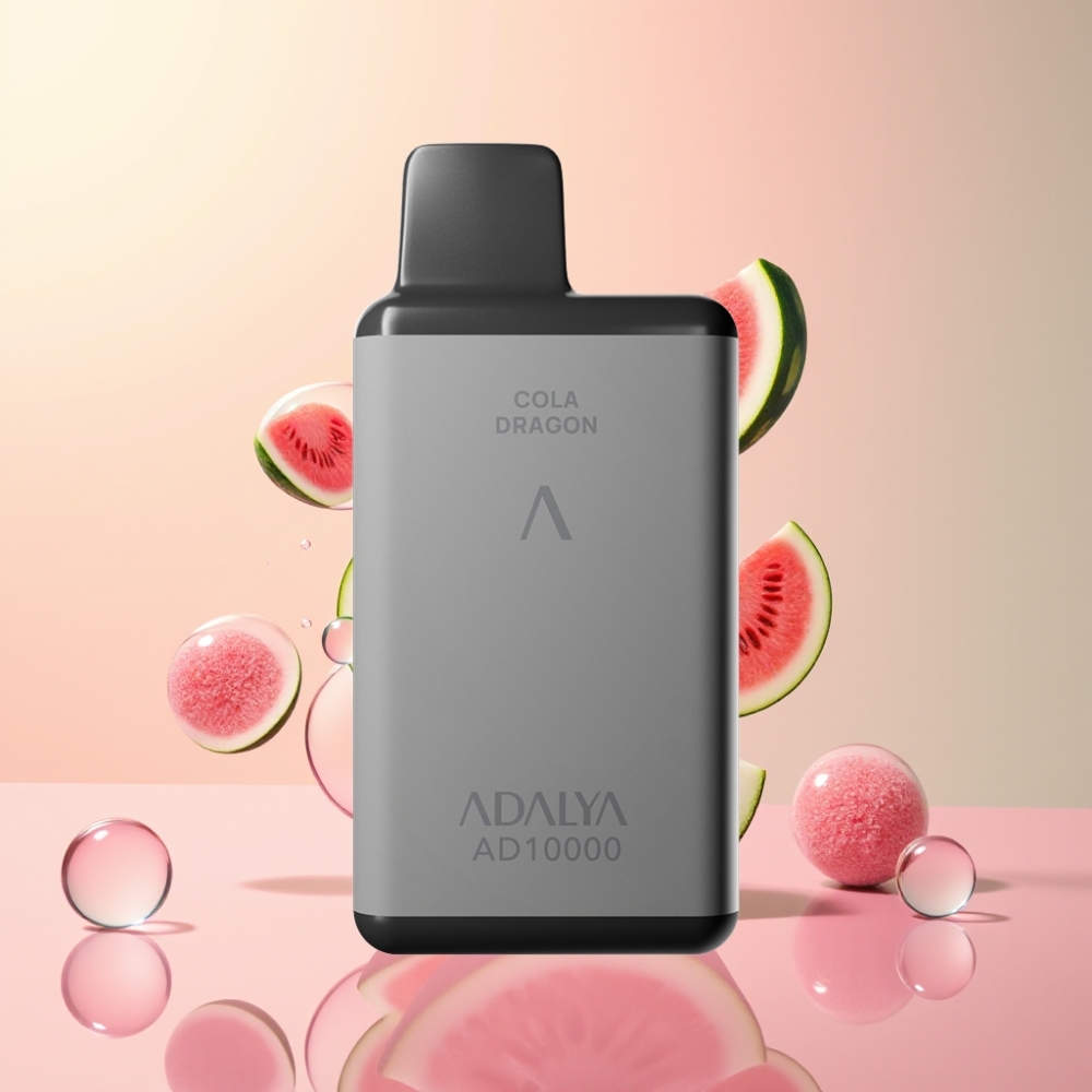 Partihandel Sverige Adalya AD 10000 Puffs Vattenmelon Is Space Gray PC Sandblästrad