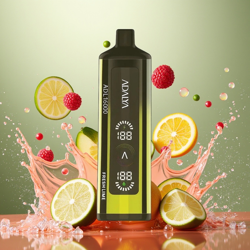 Partihandel Sverige Adalya ADL 16000 PRO Färsk Lime Stålrör Digital Skärm Smart Mesh Coil