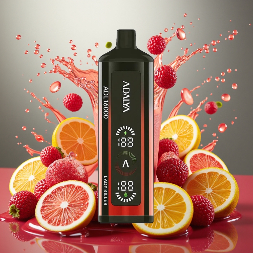 Partihandel Sverige Adalya ADL 16000 PRO Puffs Engångsvape Lady Killer Stålrör Smart Mesh Coil 25ml