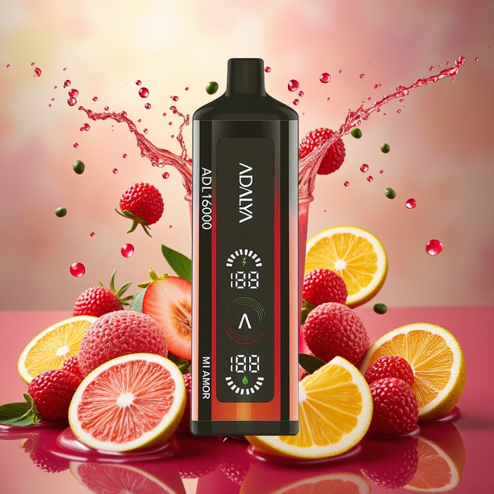 Partihandel Sverige Adalya ADL 16000 PRO Puffs Vape Min Kärlek Smart Mesh Coil USB-C