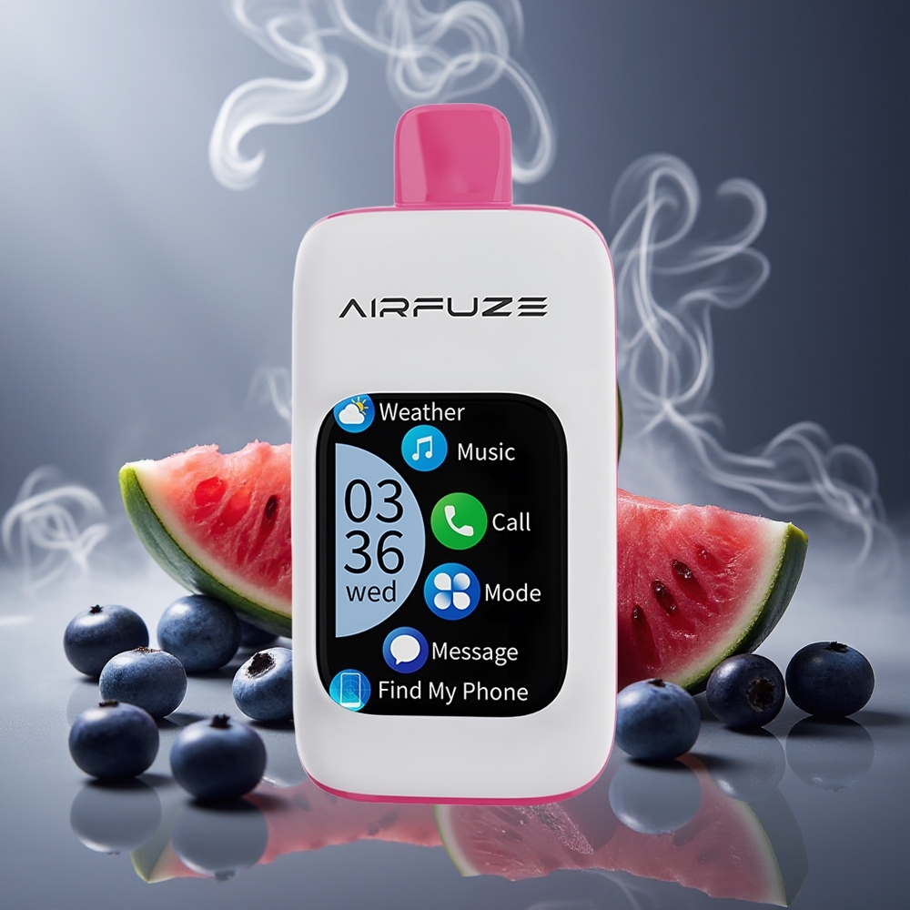 Partihandel Sverige AirFuze Smart 30000 Puffs 5% Blåbär Vattenmelon 900mAh Type-C
