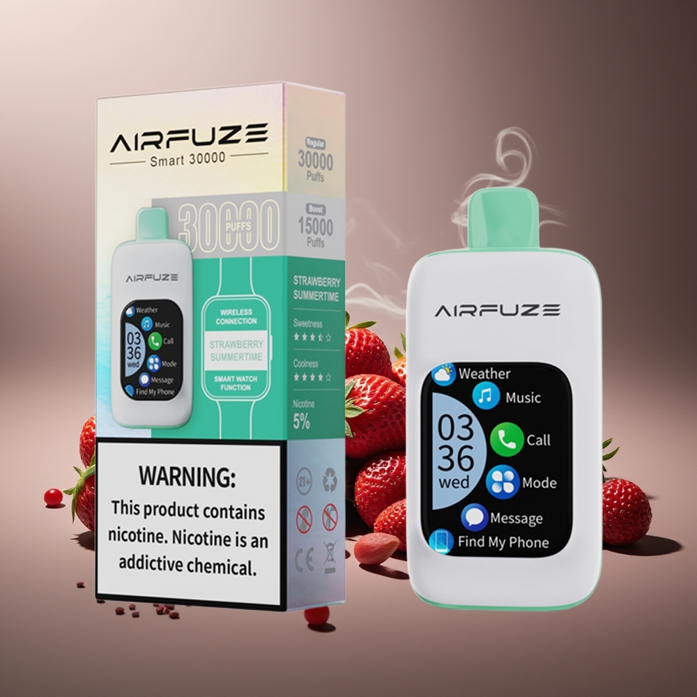 Partihandel Sverige AirFuze Smart 30000 Puffs 5% Disposable Jordgubb Sommardag