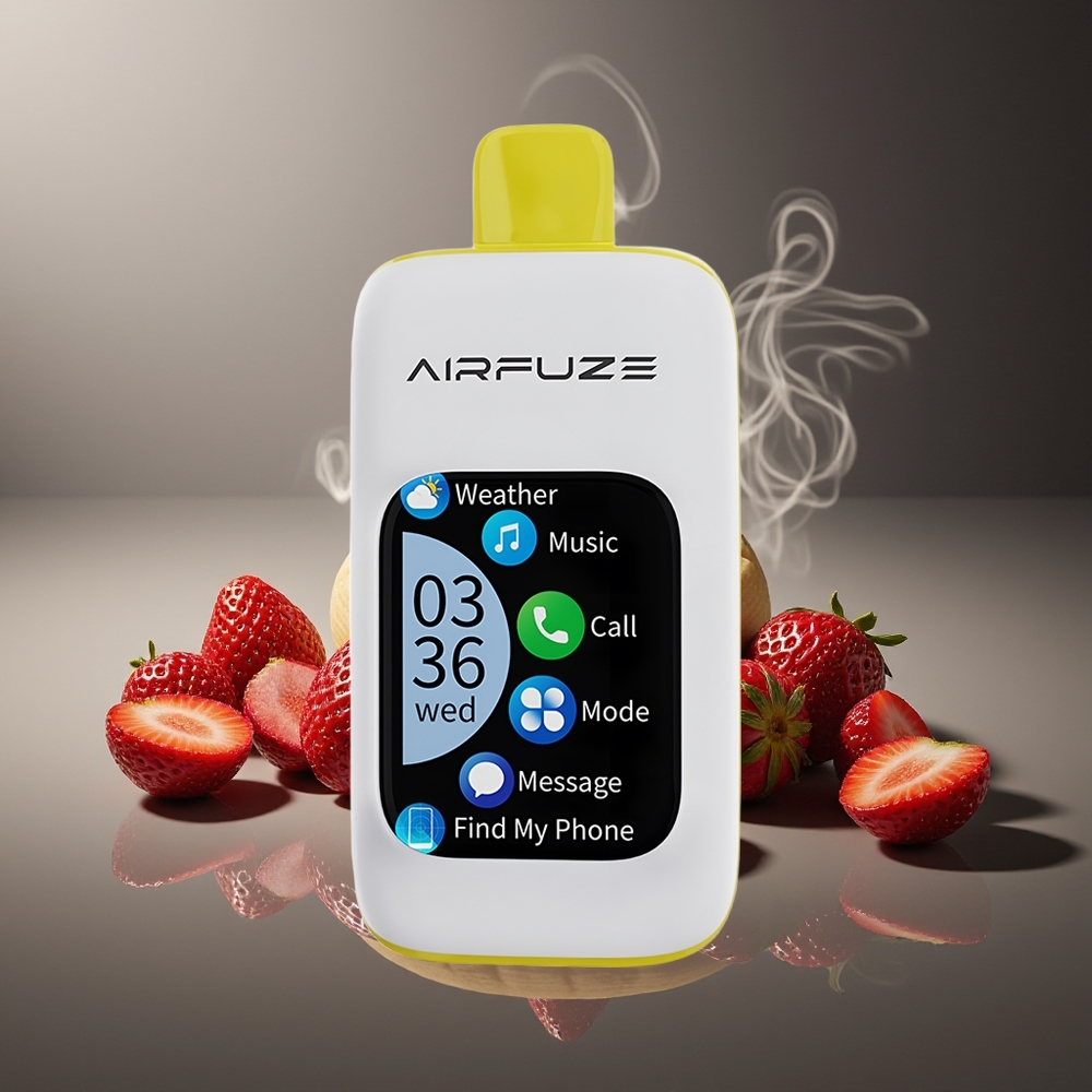 Partihandel Sverige AirFuze Smart 30000 Puffs 5% Nikotin Typ-C Jordgubb Banan