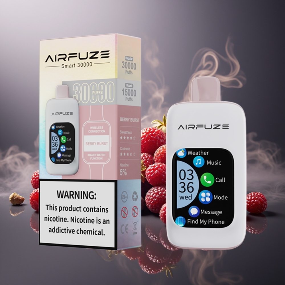 Partihandel Sverige AirFuze Smart 30000 Puffs Disposable 900mAh Type-C Bär Explosion