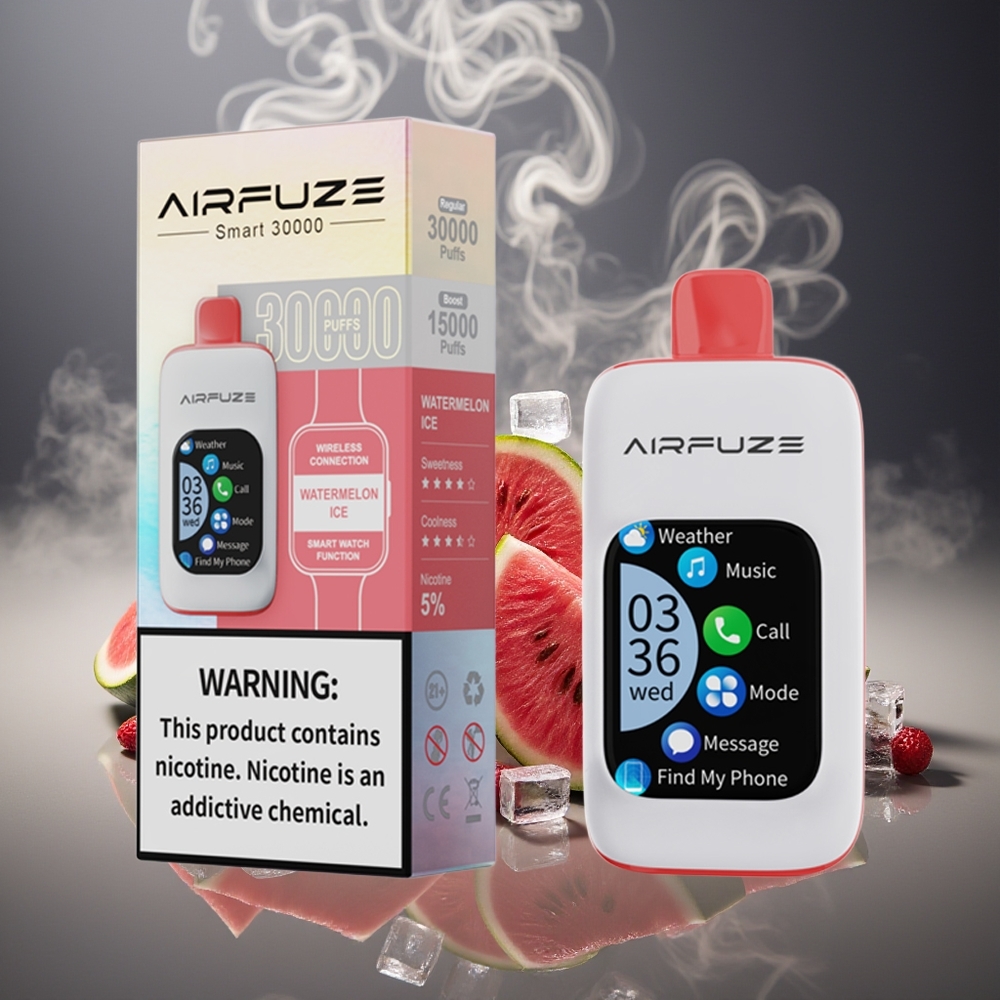 Partihandel Sverige AirFuze Smart 30000 Puffs Vattenmelon Is Disposable Pod 900mAh Typ-C