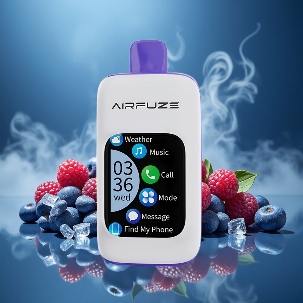 Partihandel Sverige AirFuze Smart Pro 40000 Puffs 20ML Blå Hallon Is Engångsvape