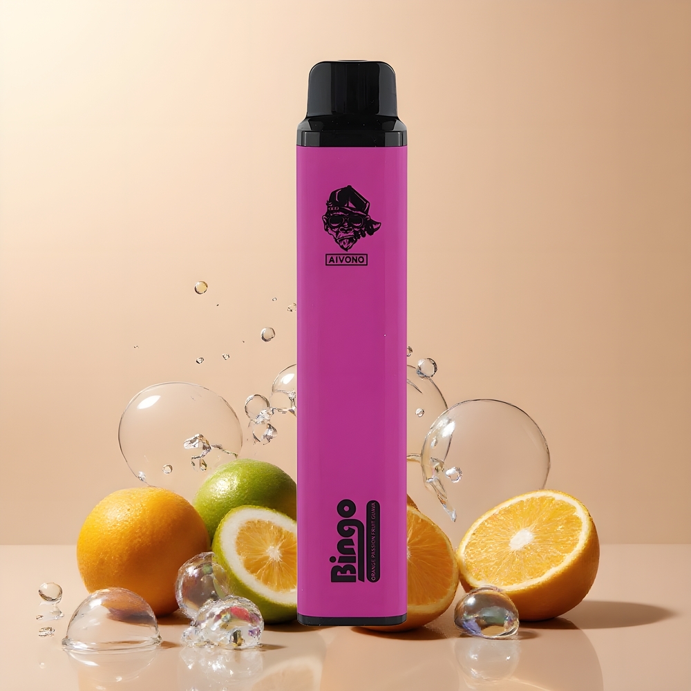 Partihandel Sverige Aivono AIM BINGO 4000 Puffs Vape Orange Passionfrukt Guava 1000mAh 10mL
