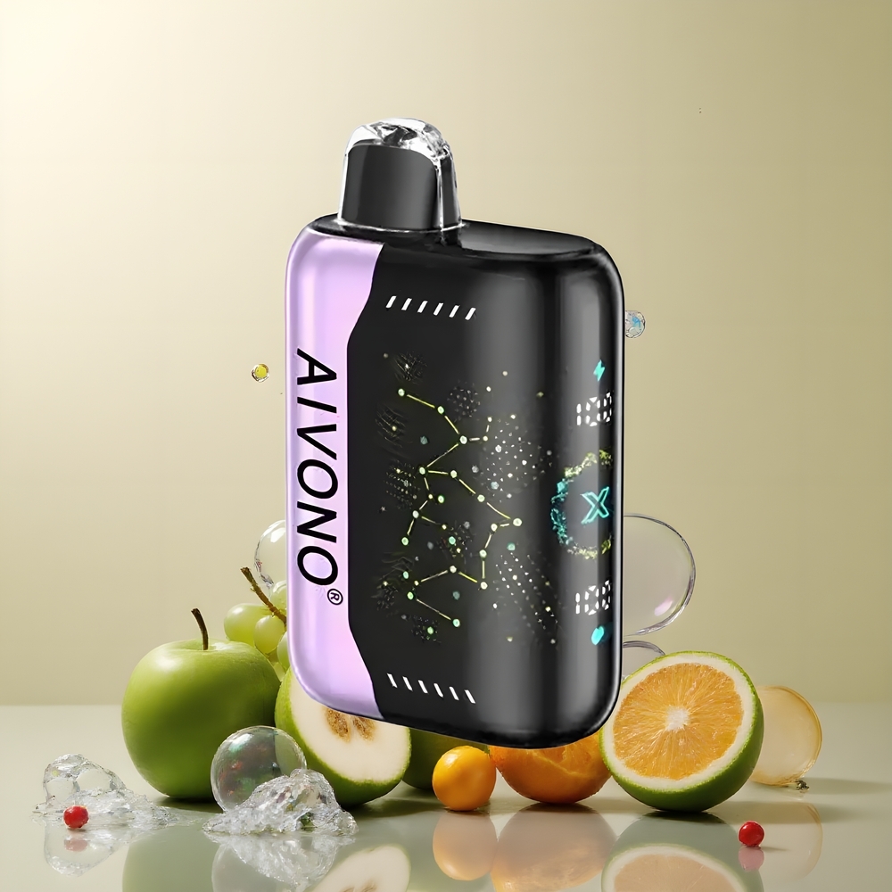 Partihandel Sverige Aivono AIM BOOM 25000 Puffs 28ml 650mAh Grönt Äpple Druva