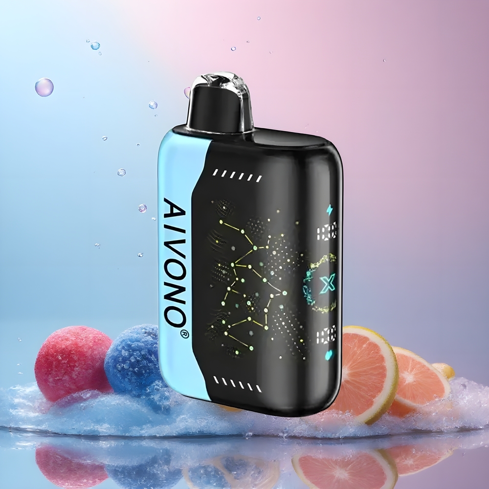 Partihandel Sverige Aivono AIM BOOM 25000 Puffs Blå Hallon Is 0%-5% Nikotin 28ml 650mAh