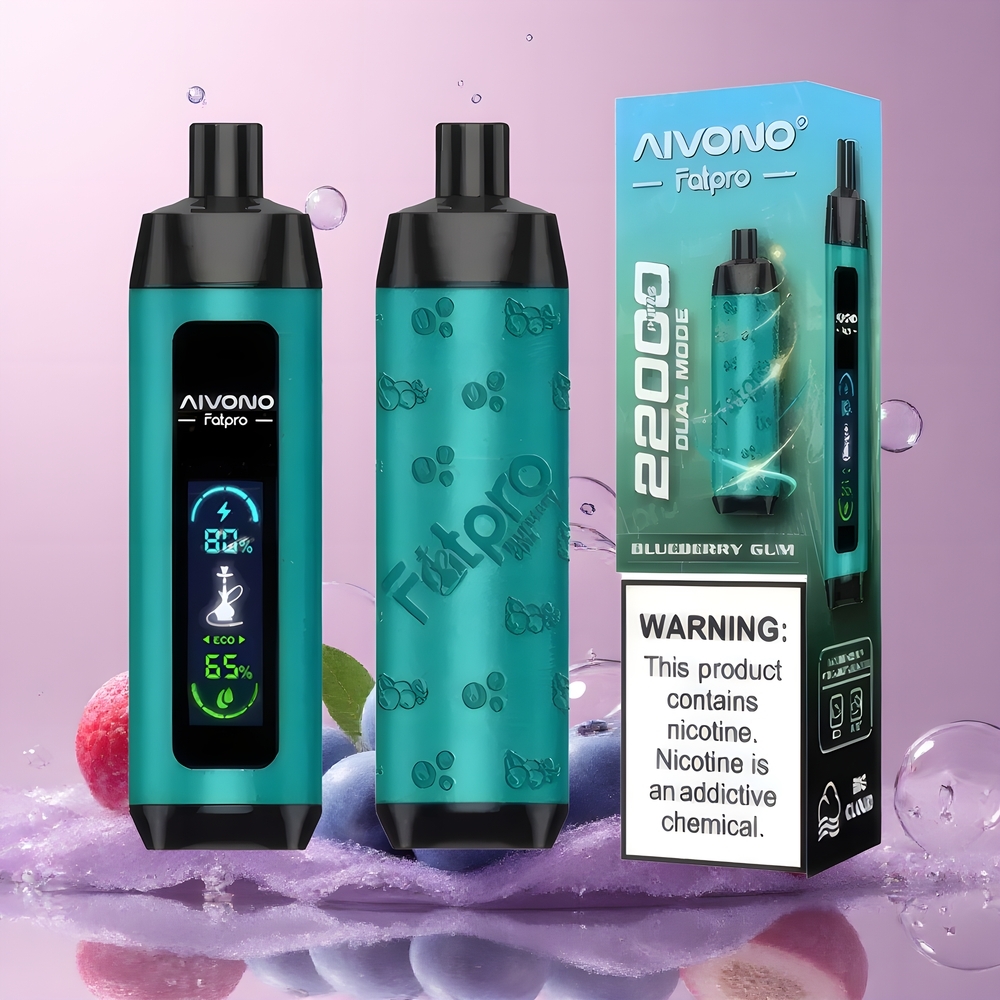 Partihandel Sverige Aivono AIM FATPRO 22000 Blåbär 28ml 5% Nicotine 600mAh