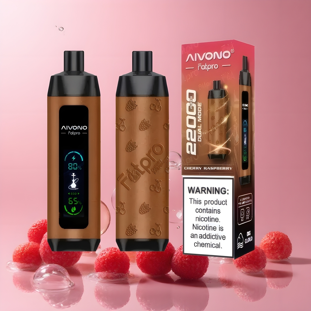 Partihandel Sverige Aivono Aim FATPRO 22000 Puffs 28ml 600mAh Chrry Hallon Vape