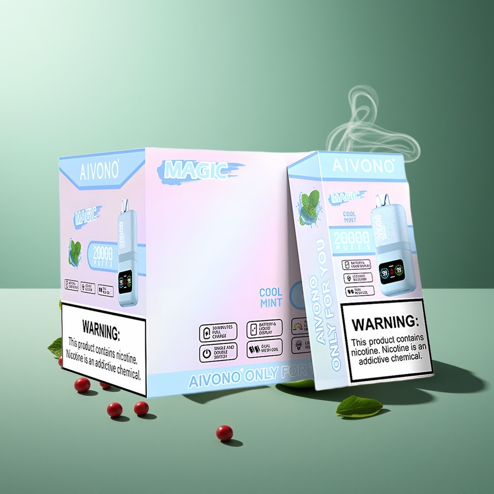 Partihandel Sverige Aivono AIM MAGIC 20000 Puffs 26ml Typ-C Laddbar Kylmynta