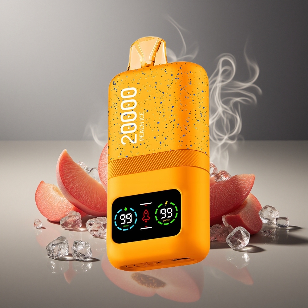 Partihandel Sverige Aivono AIM MAGIC 20000 Puffs Typ-C LCD Persika Is