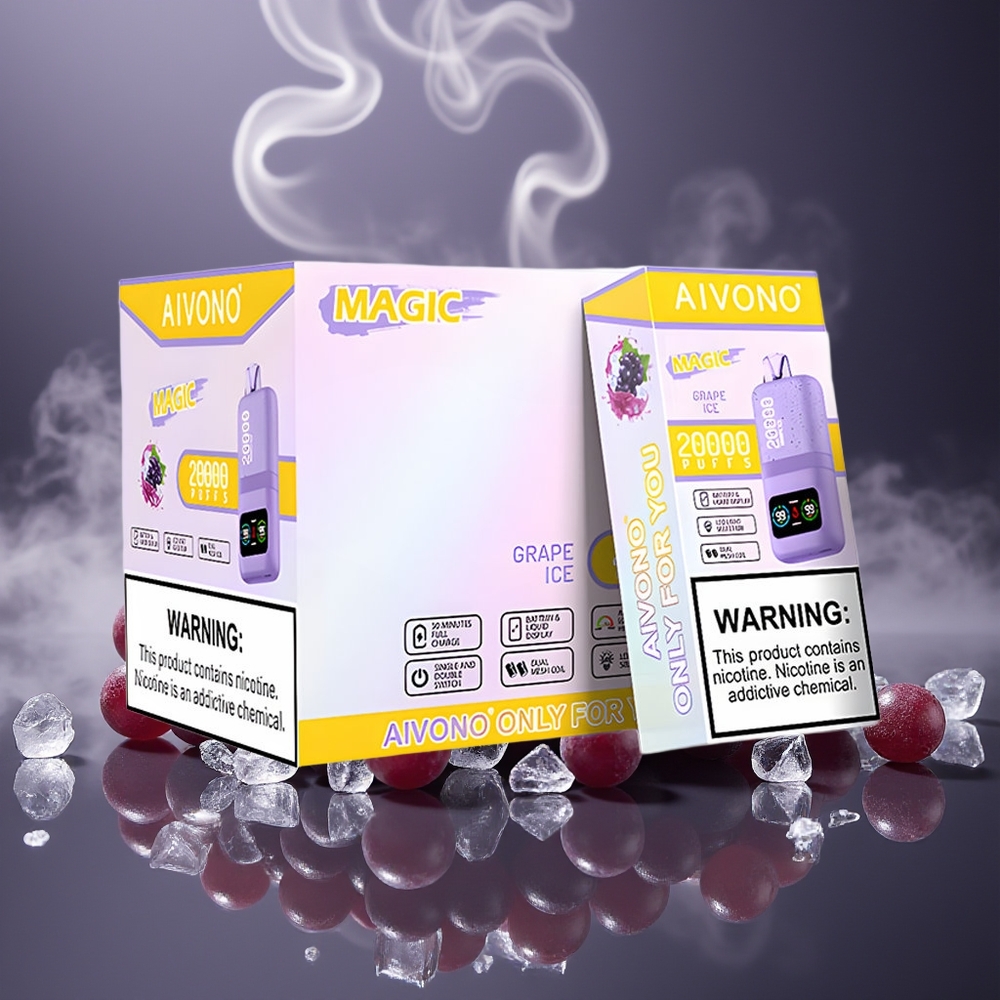 Partihandel Sverige Aivono AIM MAGIC 20000 Puffs Typ-C Laddbar Vinterns Grape Is