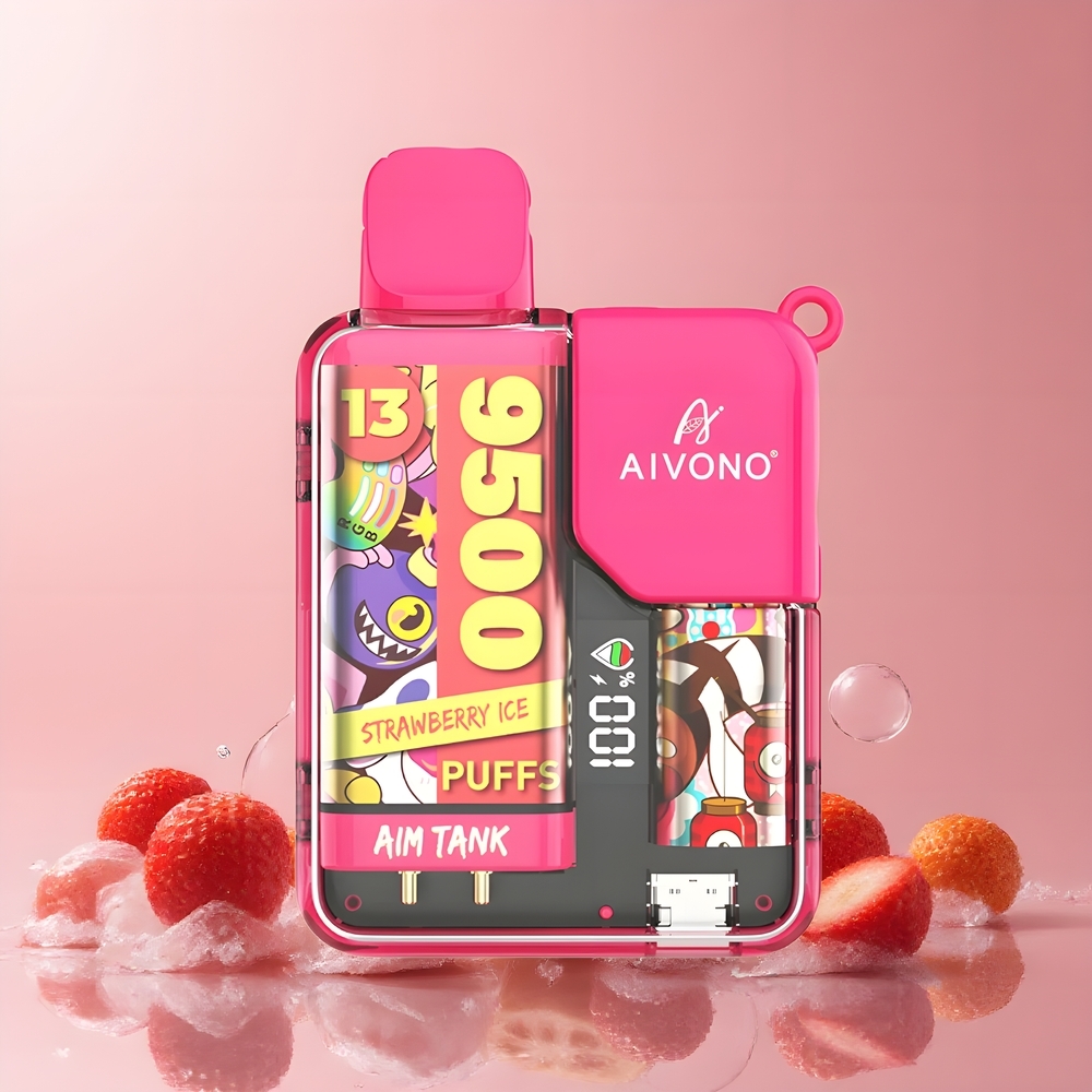 Partihandel Sverige Aivono AIM-TANK 9500 Puffs 18ml Jordgubb Is