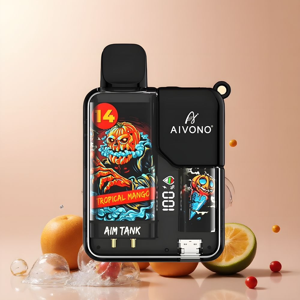 Partihandel Sverige Aivono AIM-TANK 9500 Puffs 18ml Tropisk Mango