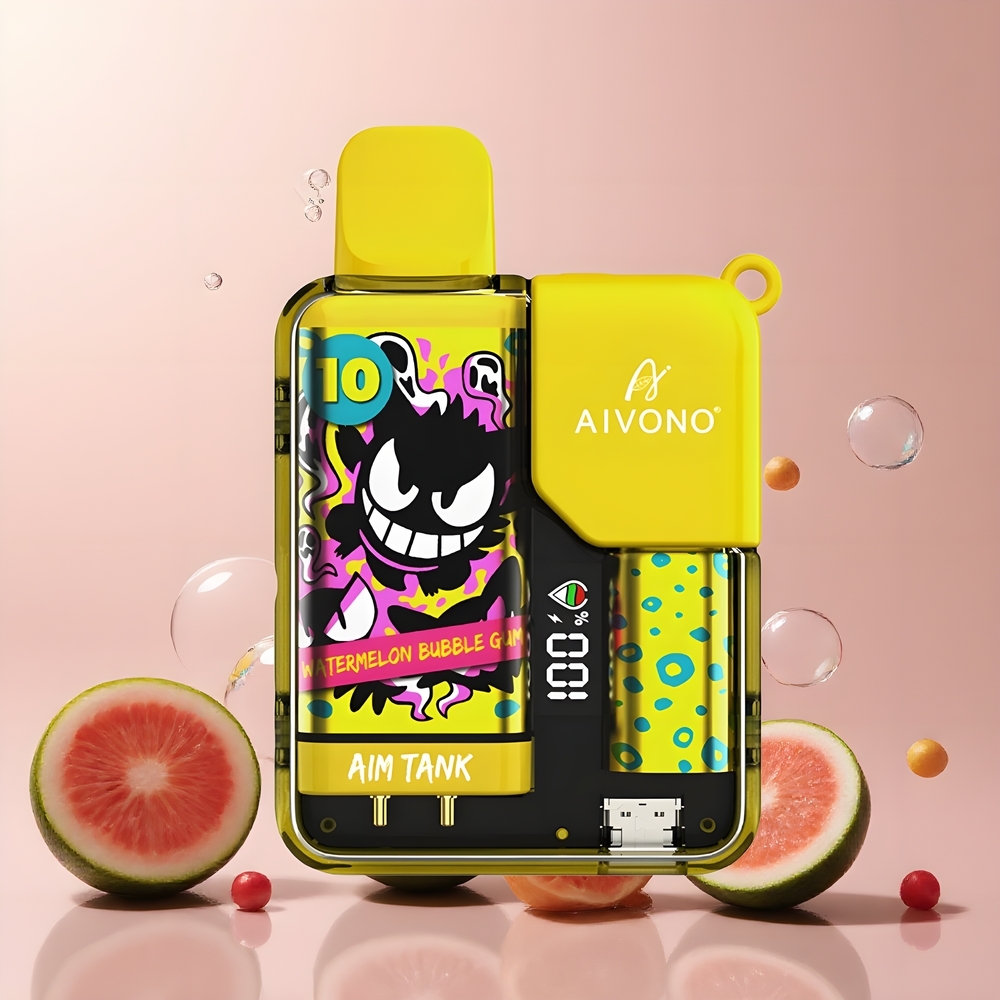Partihandel Sverige Aivono AIM-TANK 9500 Puffs Vattenmelon Tuggummi 18ml LCD 650mAh