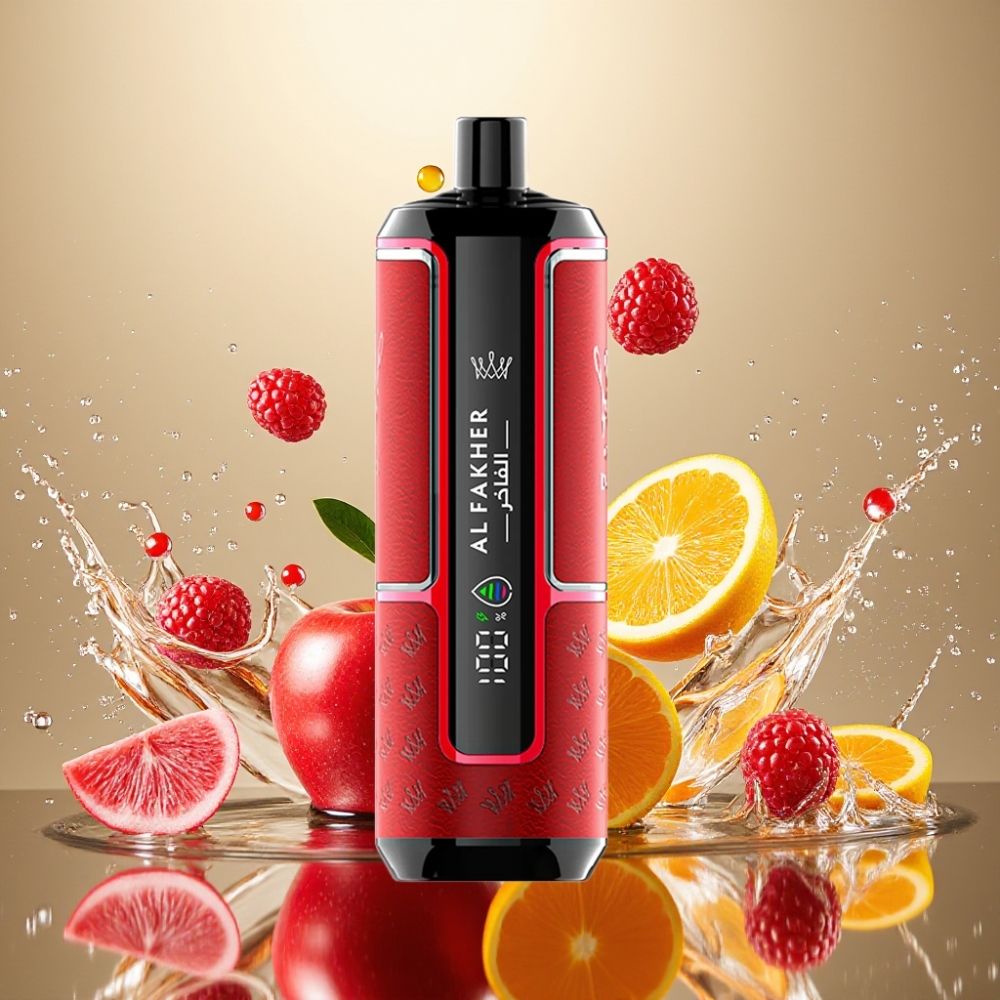 Partihandel Sverige Al Fakher Crown Bar 15K Engångs Vape Två Äpple 22ml 15000 puffar
