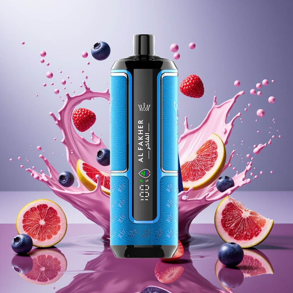 Partihandel Sverige Al Fakher Crown Bar 15K Hypermax Blåbärs Tuggummi 22ml 600mAh Type-C