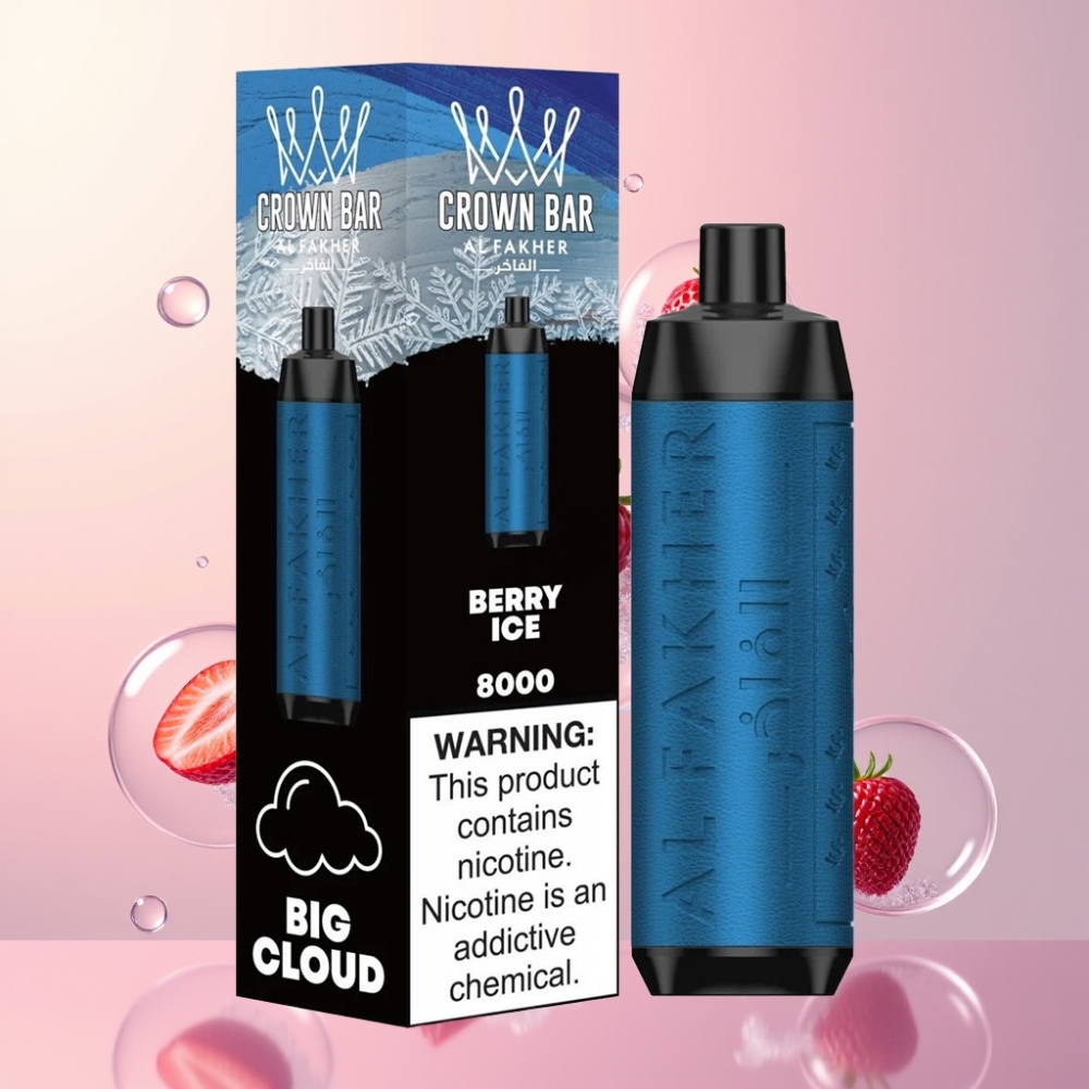 Partihandel Sverige Al Fakher Crown Bar 8000 18ml 5mg Bär Is Vape