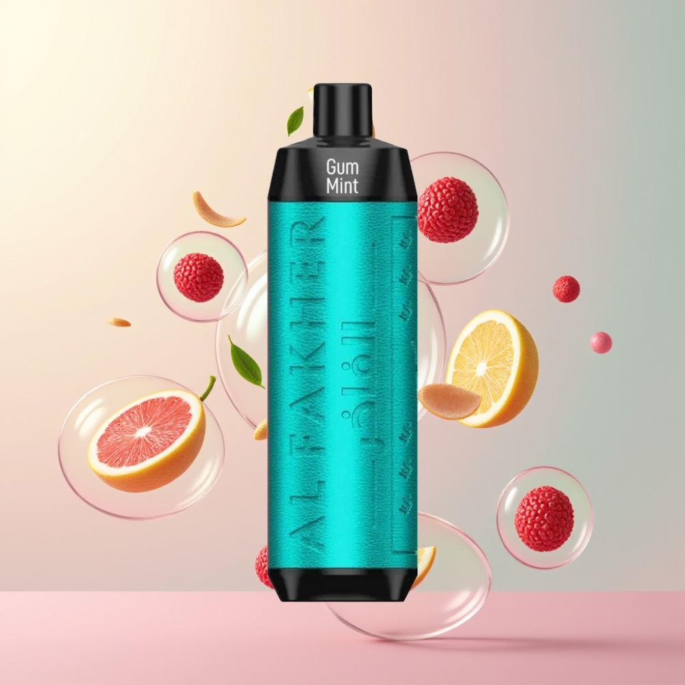 Partihandel Sverige Al Fakher Crown Bar 8000 Kristall Engångs Vape Tuggummi Mynta 600mah 18ml 5mg