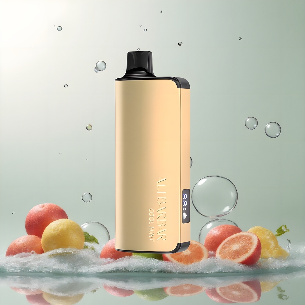 Partihandel Sverige Alibarbar Ingot 9000 Puffs 22ml 2350mah LED Svalmynta