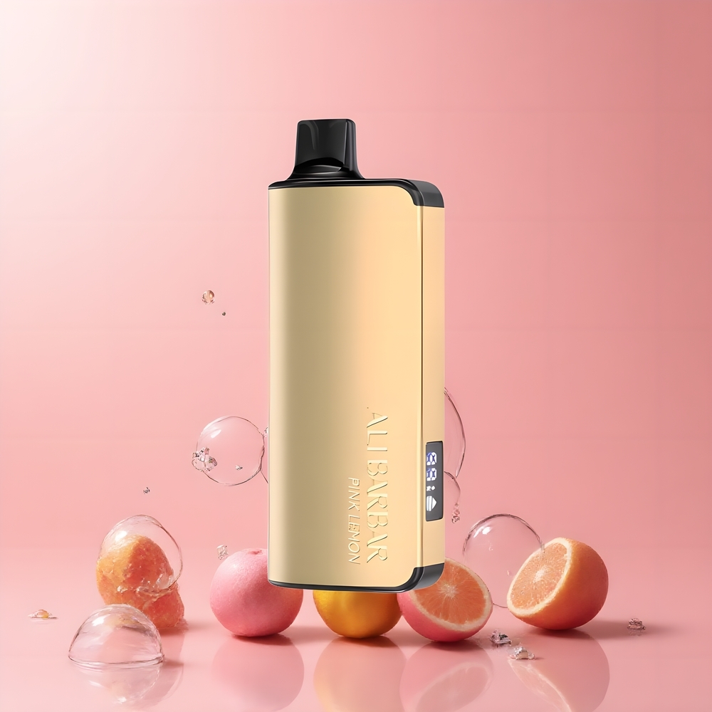 Partihandel Sverige Alibarbar Ingot 9000 Puffs 2350mah 22ml Rosa Citron Vape
