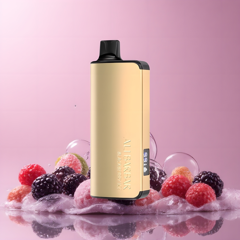 Partihandel Sverige Alibarbar Ingot 9000 Puffs 2350mah LED Björnbär Is Vape