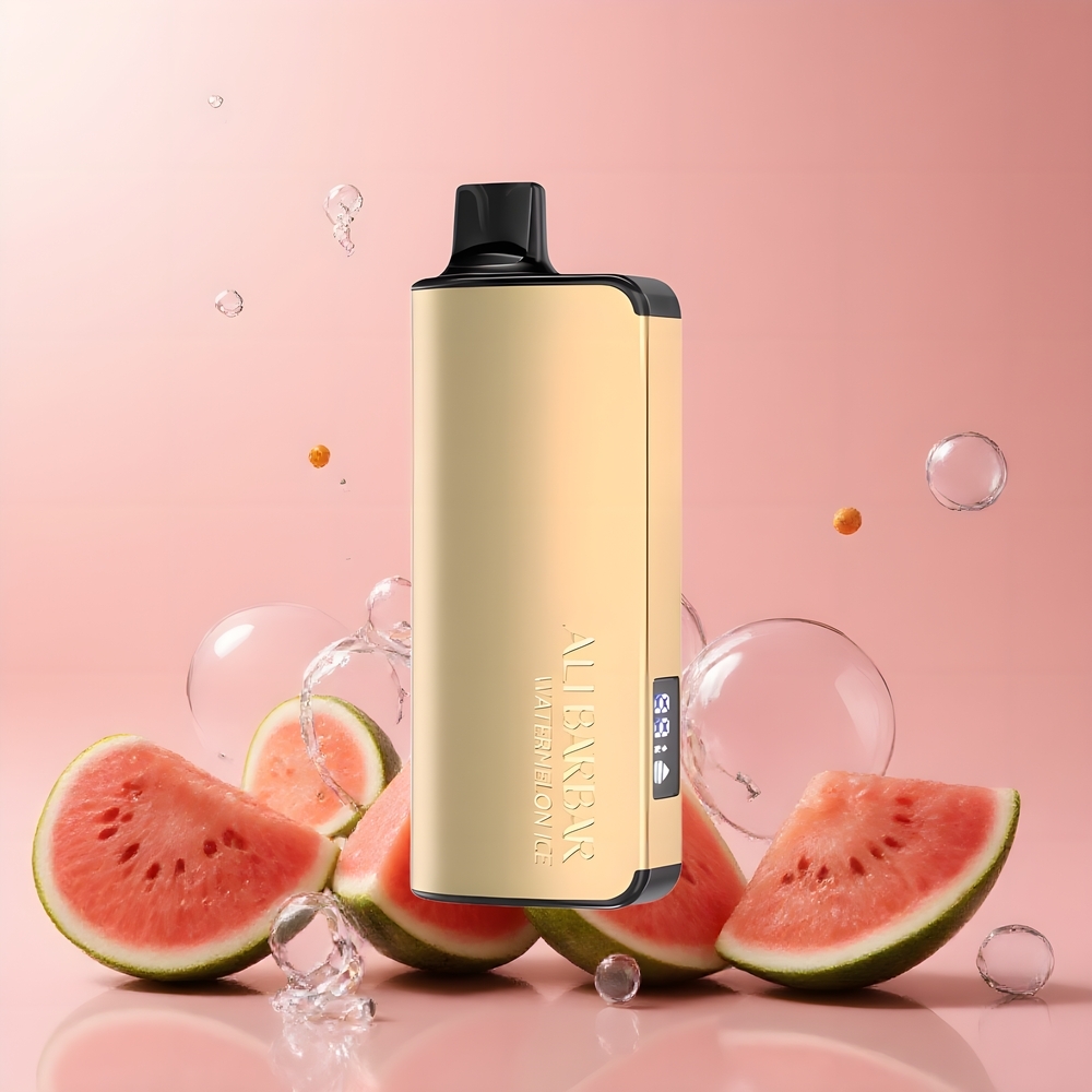 Partihandel Sverige Alibarbar Ingot 9000 Puffs 2350mah Vattenmelon Is Vape