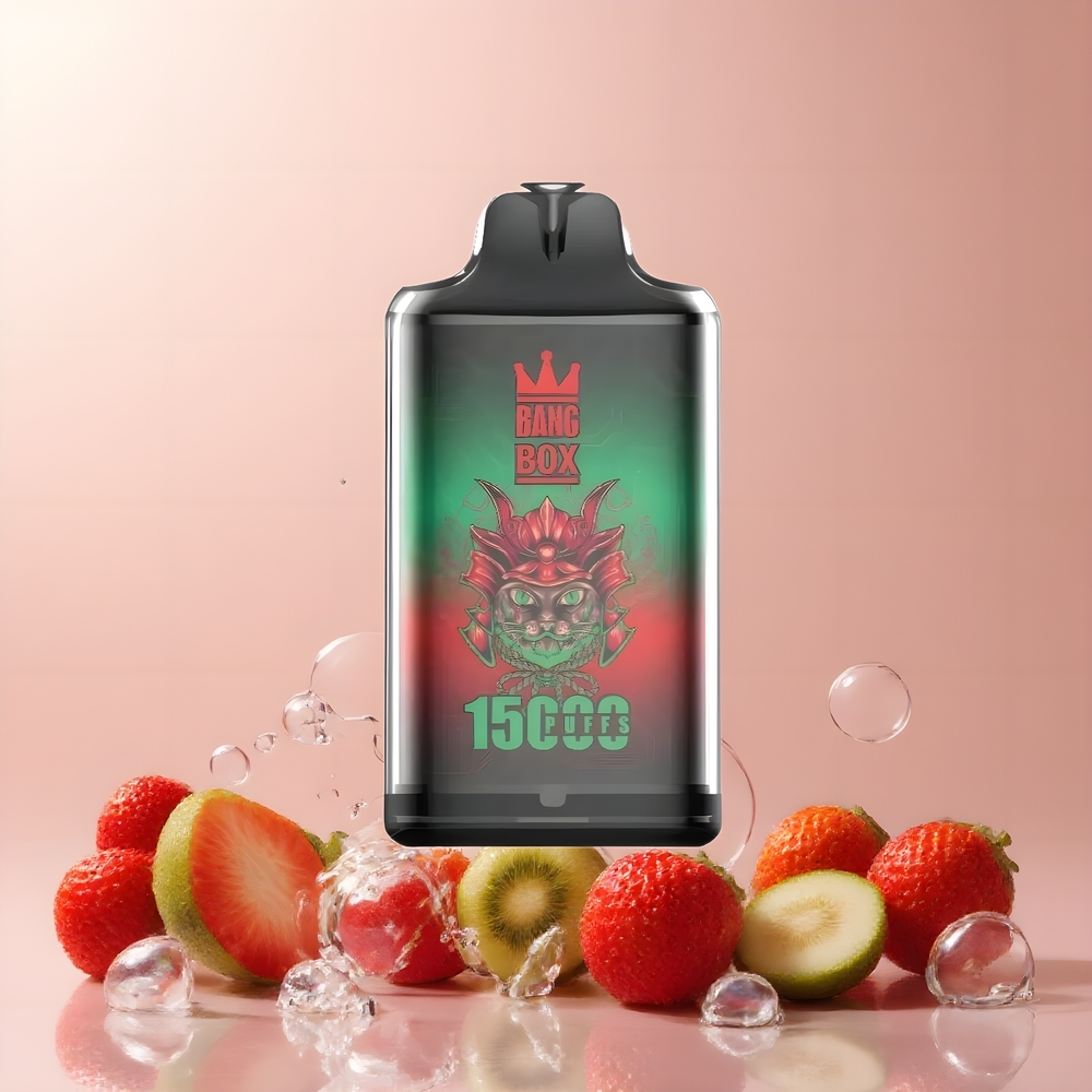 Partihandel Sverige Bang Box King 15000 Puffs Engångs Vape Jordgubb Kiwi 23ml 5% TYPE-C