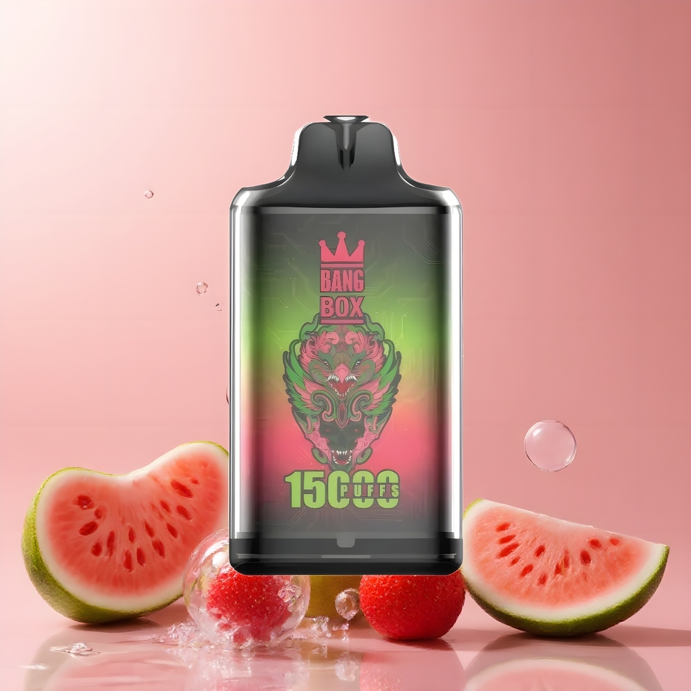 Partihandel Sverige Bang Box King 15000 Puffs Engångs Vape Jordgubb Vattenmelon 23ml 5% TYPE-C