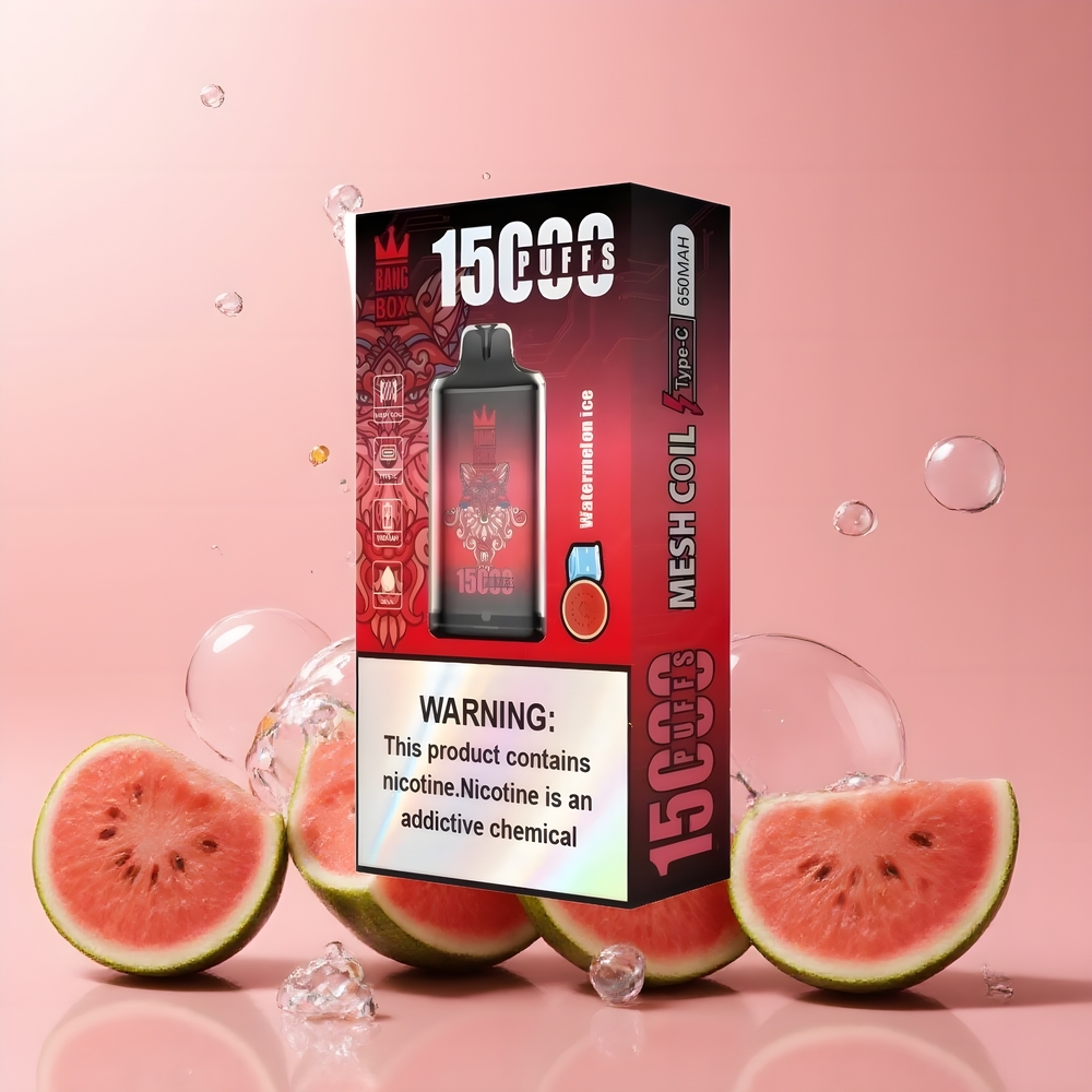 Partihandel Sverige Bang Box King 15000 Puffs Engångs Vattenmelonis Batteri 650mAh 23ml