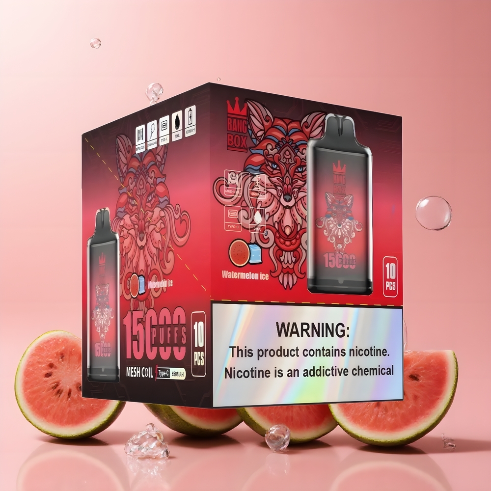 Partihandel Sverige Bang Box King 15000 Puffs Engångs Vattenmelonis Batteri 650mAh 23ml