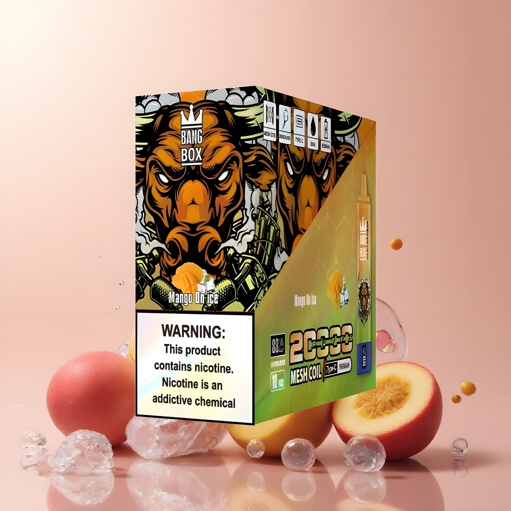 Partihandel Sverige Bang Box King 20000 Puffs Mango På Is 35ml 850mAh Mesh Coil