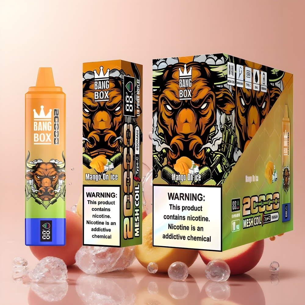 Partihandel Sverige Bang Box King 20000 Puffs Mango På Is 35ml 850mAh Mesh Coil
