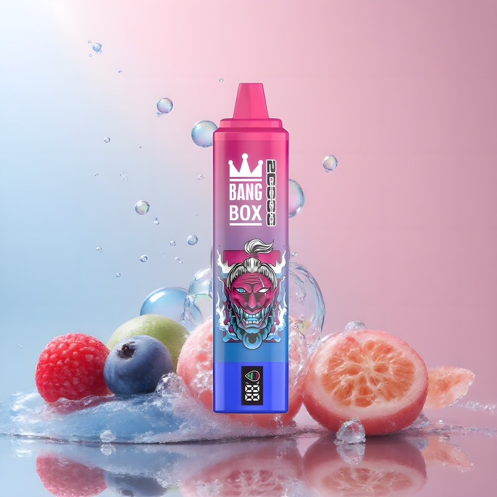 Partihandel Sverige Bang Box King 20000 Puffs Vape Blåbär Sur Hallon Is 35ml 850mAh Mesh
