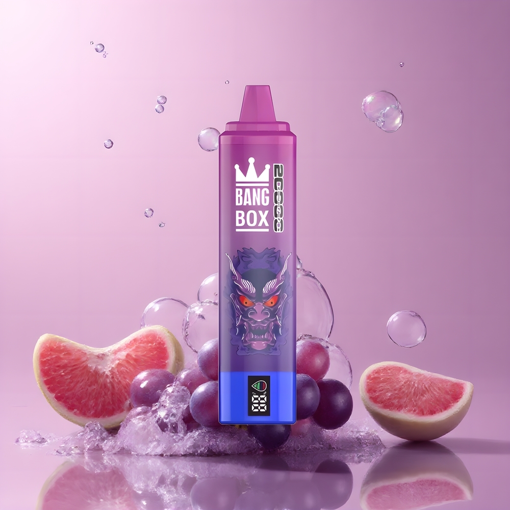 Partihandel Sverige Bang Box King 20000 Puffs Vape Druvis (35ml 850mAh)
