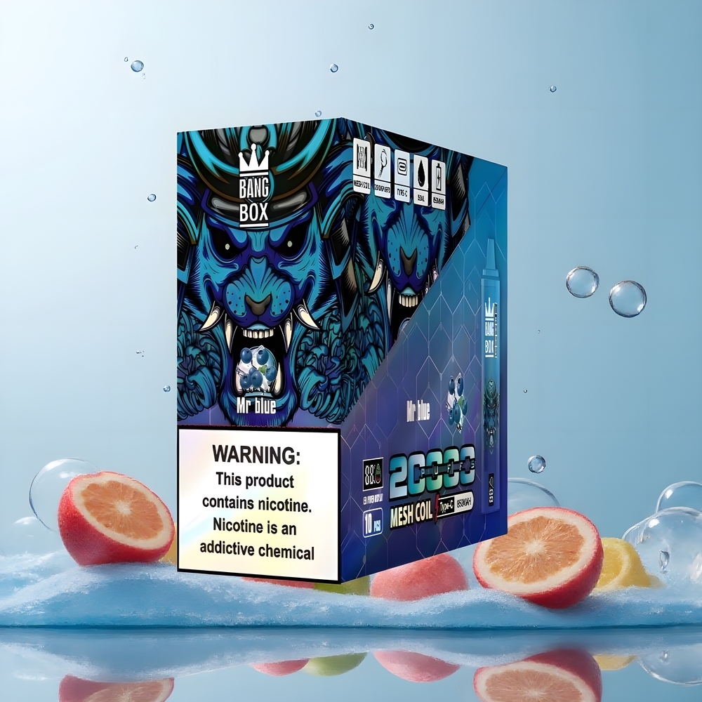 Partihandel Sverige Bang Box King 20000 Puffs Vape Herr Blå 35ml 850mAh Mesh