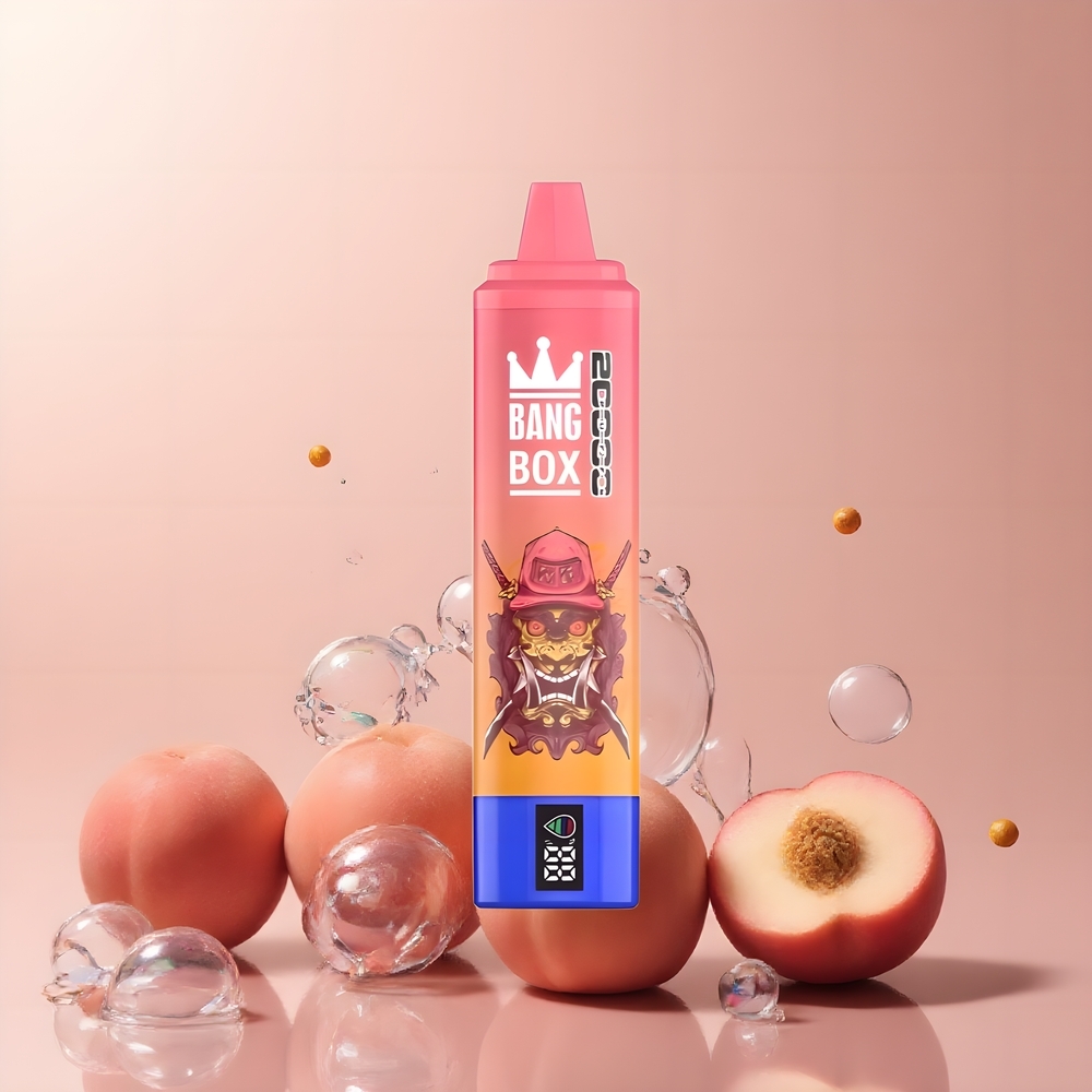 Partihandel Sverige Bang Box King 20000 Puffs Vape Mango Persika 35ml Mesh Coil