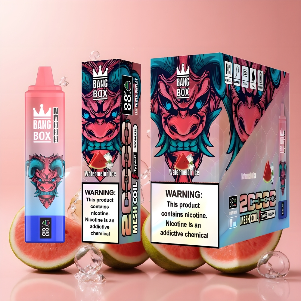 Partihandel Sverige Bang Box King 20000 Puffs Vape Vattenmelon Is 35ml 850mAh Mesh