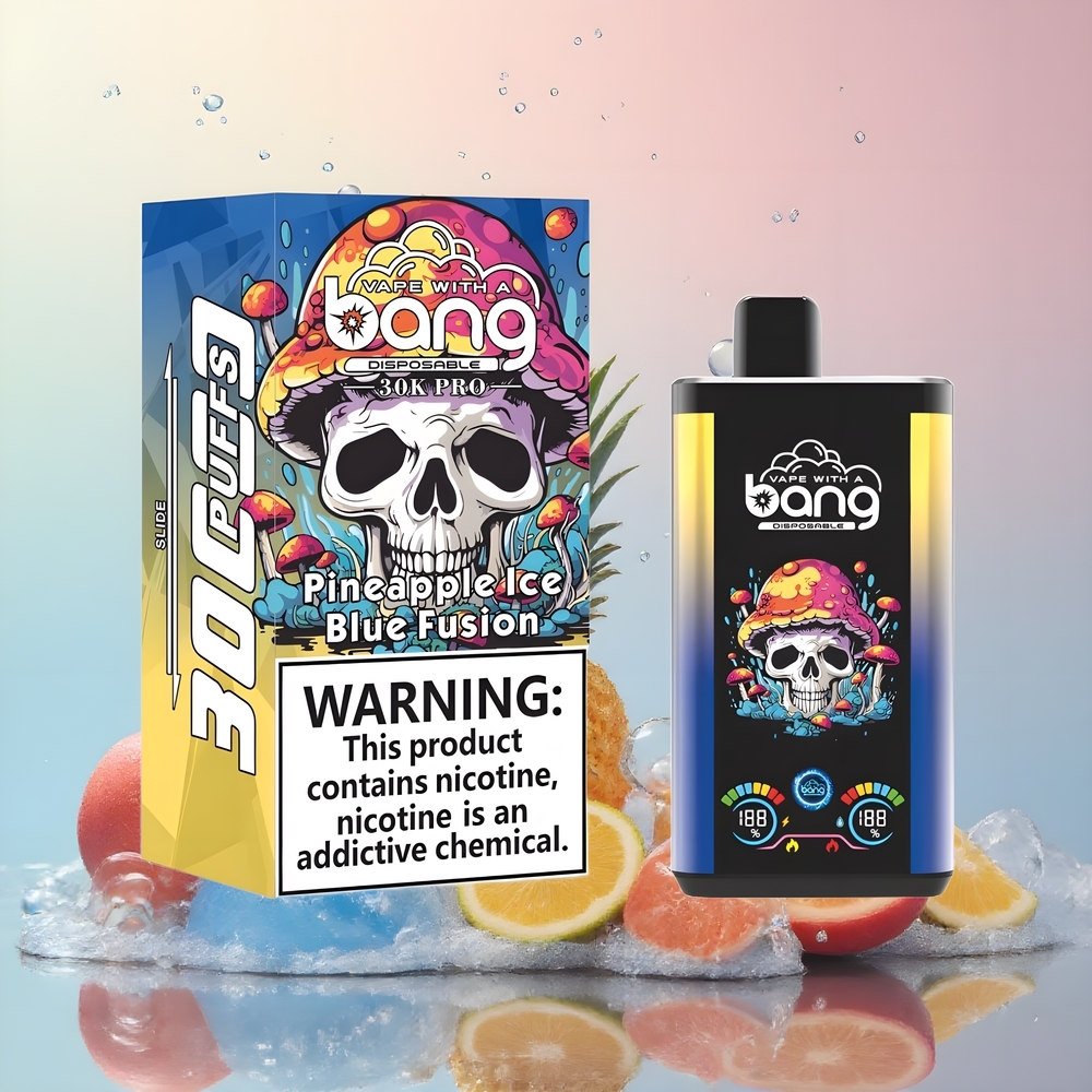 Partihandel Sverige Bang 30K Pro 30000 Puffs 36ml Ananas Is & Blå Fusion