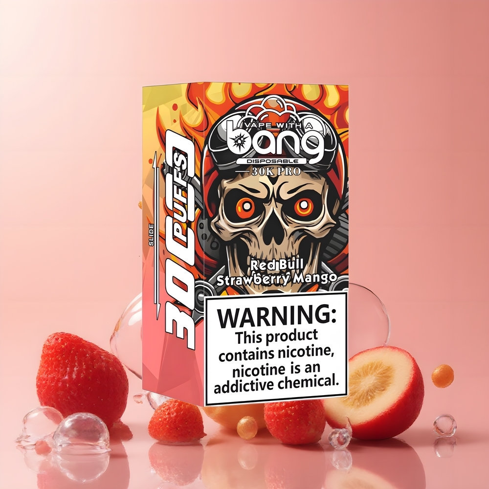 Partihandel Sverige Bang 30K Pro 30000 Puffs 36ml Dual-Smak Rödbull & Jordgubb Mango