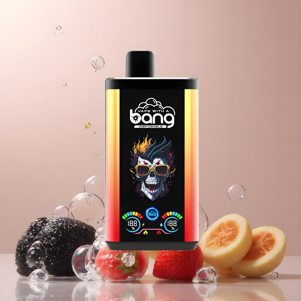 Partihandel Sverige Bang 30K Pro 30000 Puffs 36ml Svart Drake Is & Jordgubb Banan