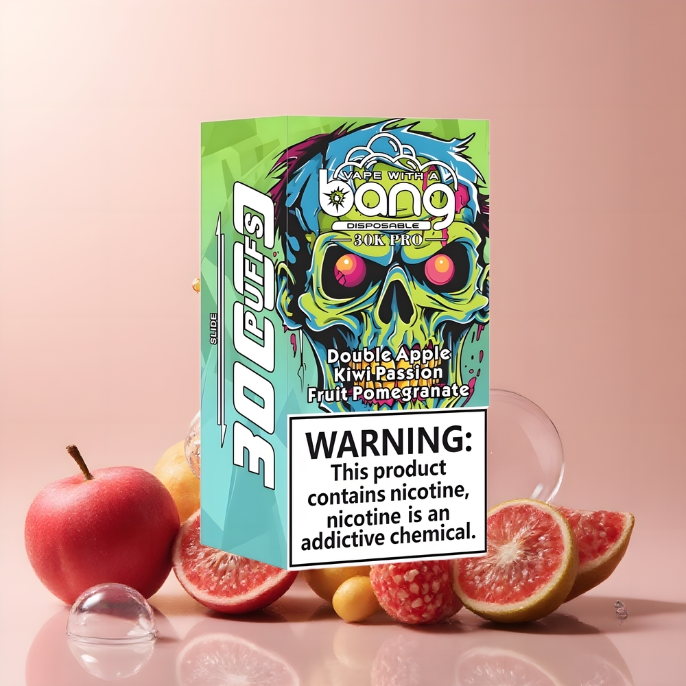 Partihandel Sverige Bang 30K Pro 30000 Puffs Dubbel Äpple & Kiwi Passionfrukt Granatäpple 36ml Dual-Flavor