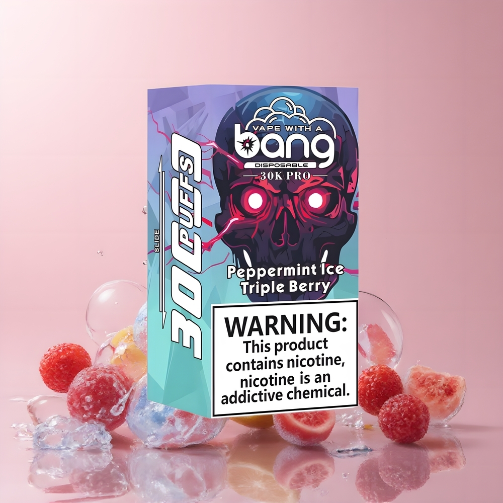 Partihandel Sverige Bang 30K Pro 30000 Puffs Dubbelsmak Pepparmynt Is & Trebär